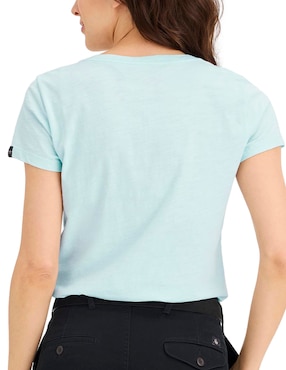 Playera manga corta Dockers cuello V para mujer