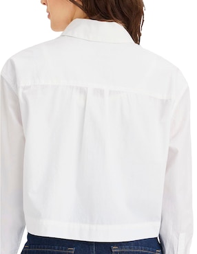 Blusa camisera Dockers manga larga para mujer