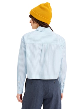 Blusa camisera Dockers manga larga para mujer