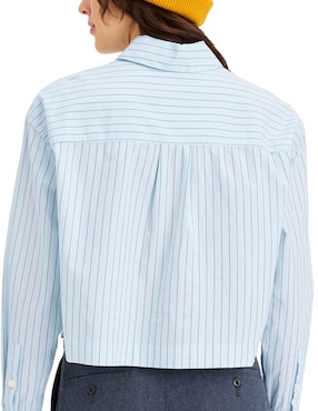 Blusa camisera Dockers manga larga para mujer