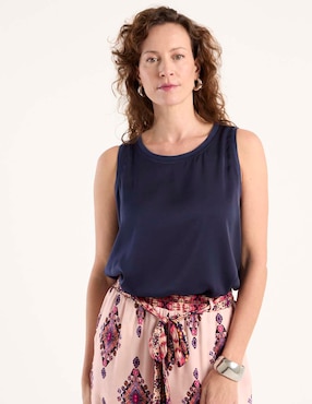 Blusa Lieb manga corta para mujer