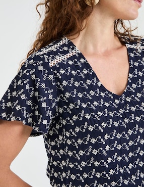 Blusa Lieb manga corta para mujer