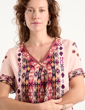 Blusa Lieb manga corta para mujer
