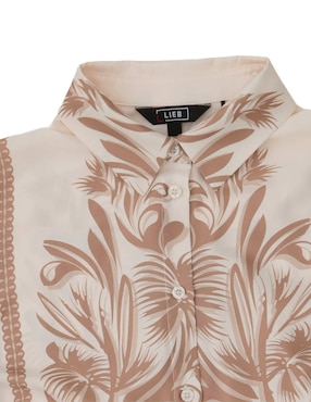 Blusa camisera Lieb manga larga para mujer