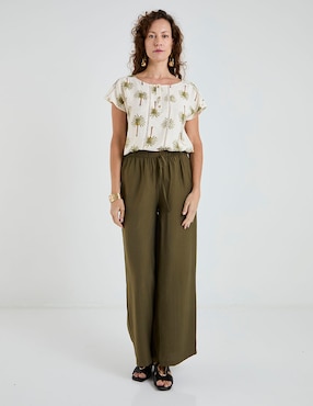 Blusa Lieb manga corta para mujer