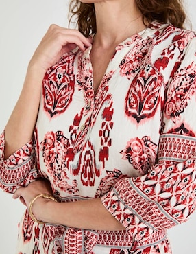 Blusa Lieb manga 3/4 para mujer