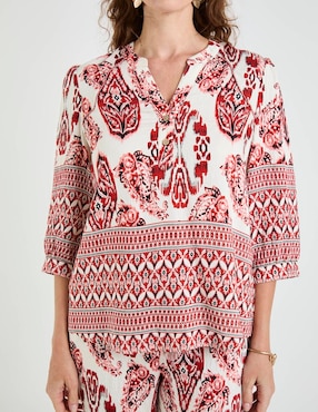Blusa Lieb manga 3/4 para mujer