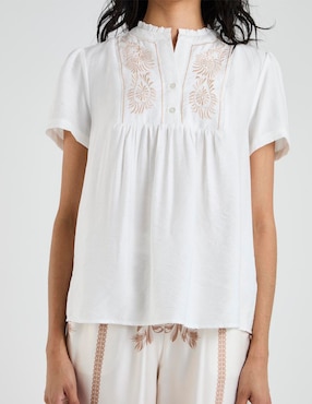 Blusa Lieb manga corta para mujer