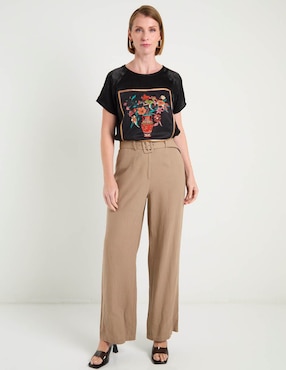 Blusa Lieb manga corta para mujer