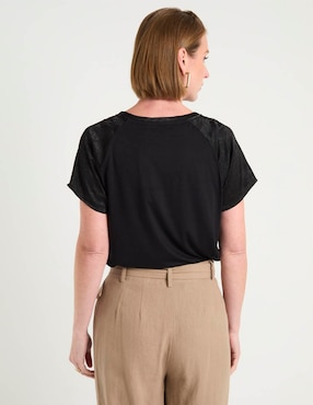 Blusa Lieb manga corta para mujer