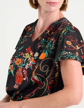 Blusa Lieb manga corta para mujer