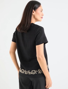 Blusa Lieb manga corta para mujer