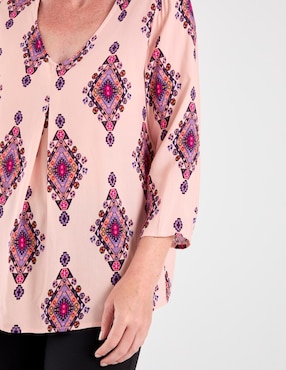 Blusa Lieb manga 3/4 para mujer