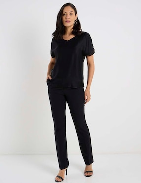 Blusa Lieb manga corta para mujer