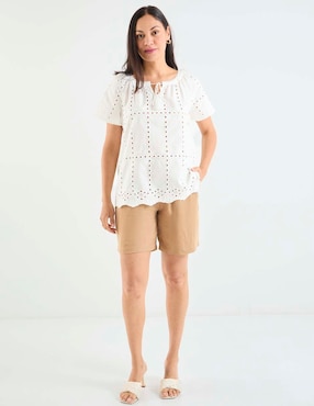 Blusa Lieb manga corta para mujer