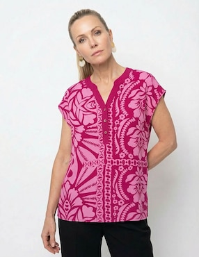 Blusa Lieb manga corta para mujer