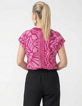 Blusa Lieb manga corta para mujer