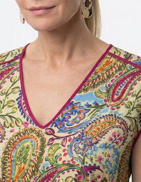 Blusa Lieb manga corta para mujer