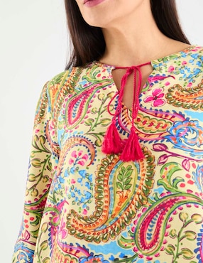 Blusa Lieb manga 3/4 para mujer