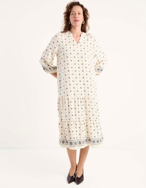 Vestido midi casual Lieb para mujer