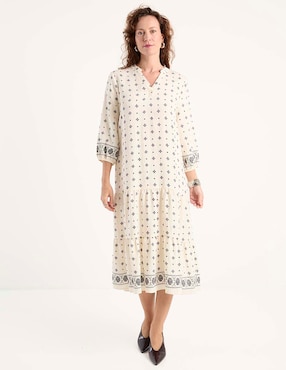 Vestido midi casual Lieb para mujer