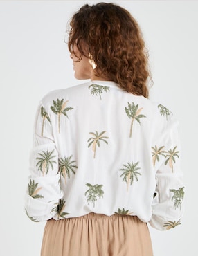 Blusa Lieb manga larga para mujer