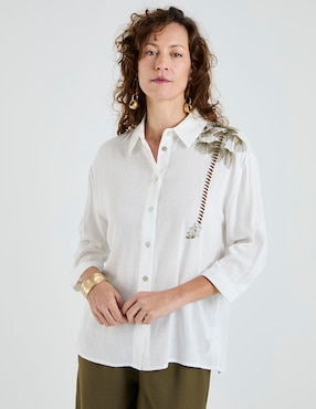 Blusa Lieb manga 3/4 para mujer