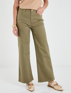 Jeans straight Lieb corte cintura para mujer