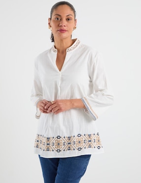 Blusa Lieb manga 3/4 para mujer