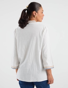 Blusa Lieb manga 3/4 para mujer