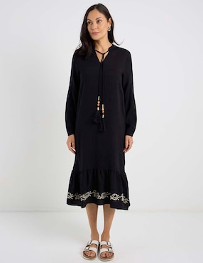 Vestido midi casual Lieb para mujer