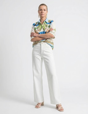 Blusa camisera Lieb manga 3/4 para mujer