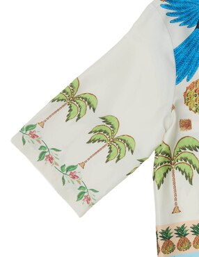 Blusa camisera Lieb manga 3/4 para mujer