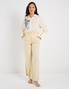 Blusa camisera Lieb manga larga para mujer