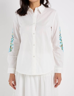 Blusa camisera Lieb manga larga para mujer