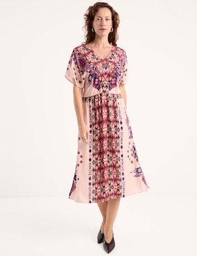 Vestido midi casual Lieb para mujer