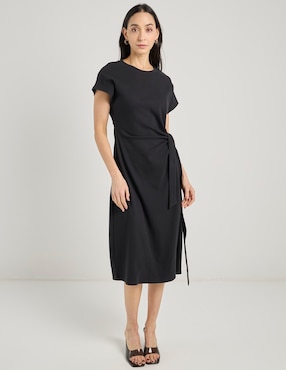 Vestido midi casual Lieb Basics para mujer