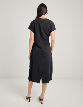 Vestido midi casual Lieb Basics para mujer