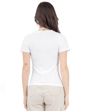 Playera manga corta Quarry cuello redondo para mujer