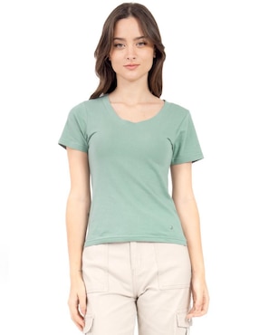 Set playera manga corta Quarry cuello redondo para mujer