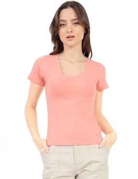 Set playera manga corta Quarry cuello redondo para mujer