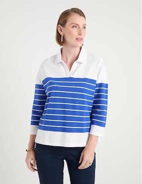 Blusa Lieb manga 3/4 para mujer