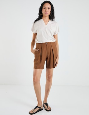 Blusa Lieb manga corta para mujer