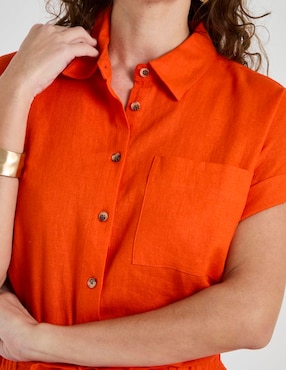 Blusa Lieb Basics manga corta para mujer