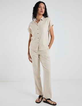 Blusa Lieb Basics manga corta para mujer