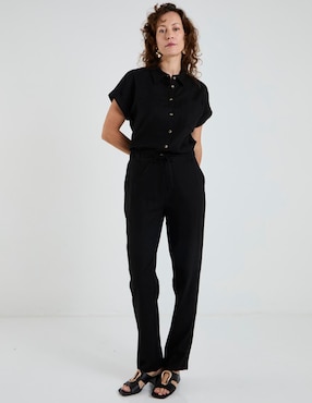Blusa Lieb Basics manga corta para mujer