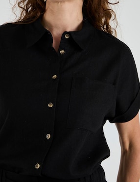 Blusa Lieb Basics manga corta para mujer