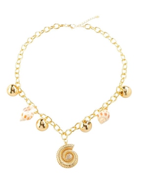 Collar de caracol Yoiko Costarella de baño de oro 18 K