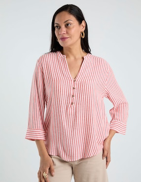 Blusa Lieb manga 3/4 para mujer