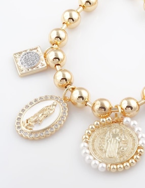 Pulsera Yoiko baño de oro 18 K Devota
